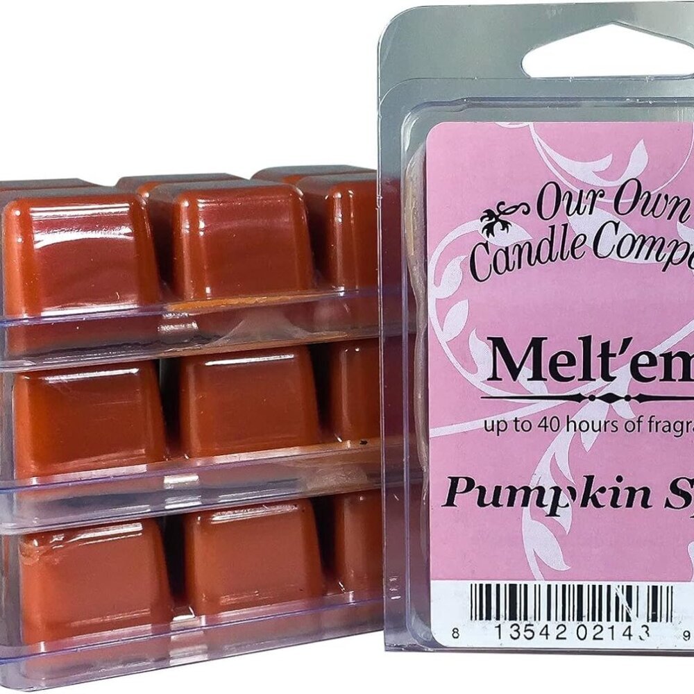 Premium Wax Melt, Pumpkin Spice, 6 Cubes, 2.4 oz 4 Pack